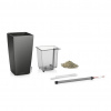 Lechuza geobra Kvetináč Lechuza Maxi Cubi all-in-one set Farba: Antracitová
