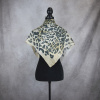 Handmade hodvábna šatka HNEDÝ LEOPARD, 90 x 90cm, Vyrobená na Slovensku