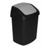 Kôš na odpadky Curver SWING BIN, 15L, 24,8x30,6x41,8 cm, čierny/sivý
