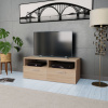 vidaXL TV stolík z drevotriesky, 95x35x36 cm, dubová farba 244868