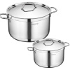 Perfect Cauldron Sada nerezových hrncov s pokrievkou 2 ks 8,5 L, 11 L