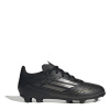 adidas F50 League Junior Firm Ground Football Boots Black/Silver 5 (38)