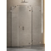 New Trendy Avexa Gunmetal Brushed sprchovací kút 120x80 cm štvorcová brúsené/priehľadné sklo EXK-3438
