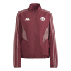 adidas Bayern Munich Anthem Jacket 2024 2025 Womens Red 12 (M)