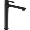 Sapho PAX stojánkova umývadlová batéria vysoká bez výpuste, predĺžená hubica, čierna m XA07/15