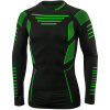 Pánske termo tričko Klimatex Harald black/green neon S/M