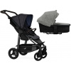 TFK Mono4 2v1 Premium Black Combi carrycot + Seat unit Nenafukovacie kolesá (s výplňou) Hlboká vanička Premium Grey