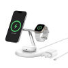 Belkin BOOST CHARGE™ PRO Qi2 3v1 Bezdrátové nabíjení pro iPhone/Apple Watch/AirPods, bílá WIZ023vfWH