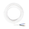 Silový kábel H03 VVH2-F 2x0,75 mm² 20 m biela