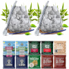 Sada vzoriek Yerba Mate tekvica bombilla 10x50g PRE DVOCH