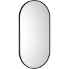 Sapho AROWANA oválne zrkadlo v ráme 45x90cm, čierna mat AWB4590