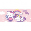 Panoramatická fototapeta - FT2375 - Hello Kitty jednorožec 250cm x 104cm - Vliesová fototapeta