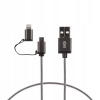Kábel Ksix USB - microUSB typ B 1 m čierny