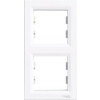 Schneider Electric Dvojrámček Schneider Electric EPH5810221 Asfora biely