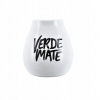 Keramická tekvica biela s logom Verde Mate 350 ml