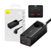Baseus GaN3 Pro nástenná nabíjačka / napájací pás 2xUSB + 2xUSB-C + AC, 100W (čierna) PSZM000401