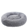 PETSTUFF Pelech, vankúš pre Psa, mačku, Oválny, Plyšový 120 x 20 cm, sivý