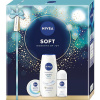 Nivea Soft sprchový gél 250 ml + roll on 50 ml + hydratačný krém 100 ml darčeková sada