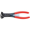 KNIPEX 68 01 180 Čelné štiepacie kliešte, plastové návleky, fosfátované na čierno 180 mm