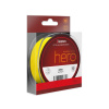 DELPHIN - Pletená šnúra Hero 4 Fluo žltá 0,12 mm 1000 m