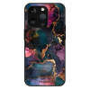 iSaprio MagSafe lesklé pouzdro - Apple iPhone 13 Pro - Dark Marble 10 (Lesklé MagSafe pouzdro iSaprio pro Apple iPhone 13 Pro - Dark Marble 10 - tvrzený skleněný obal a ochranný kryt s elegantním desi