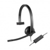 Logitech H570e Slúchadlá s mikrofónom Kábel Pres hlavu Kancelária / call centrum USB Typ-A Čierna (981-000571)