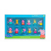 Prasiatko Peppa 12 figúrok s pečiatkou - Deluxe Box
