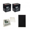 Roger KIT 2BT45V/PBX24/SLP30 hybridný inv. pre 2 BRUS. 24V pohony + 230V + panel 30W + 2 x BT12V45.