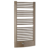 SAPHO EGEUS 59,5 x 115,4cm 669W kúpeľňový radiátor oblý, stredové pripojnie, bronz, GG612BR