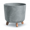 Kvetináč GRACIA TUBUS BETON EFFECT 29,8 cm - farba: šedá (Prosperplast DGTL300LE-422U)