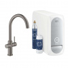 Grohe Blue Home Drezová batéria s chladiacim zariadením a filtráciou, kefovaný Hard Graphite 31455AL1-GR