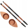 RefectoCil Cosmetic Brush Browista Toolkit štetček pre aplikáciu farby na obočie + štetček na presnú prácu s farbou na obočie + aplikačné misky 2 ks