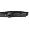 PENNYBELTS Kožený opasek 25-8-60 černý - 115 cm