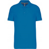 KARIBAN VINTAGE PIQUÉ K241 / Pánska polokošeľa s krátkym rukávom - tropical blue M