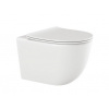 Invena Tinos Round WC závesné 36,5x49,5 cm so sedátkom Slim SoftClose,Duroplast Biele CE-91-001-W