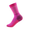 DEVOLD Multi medium kid sock no-slip fuchsia stripes - 19-21