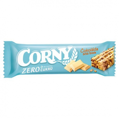 Corny Zero biela čokoláda 20 g, biela čokol.