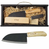Vega ROSELLI R700P Small Chef Knife Carbon malý kuchynský nôž 13,5 cm, drevo brezy, box, brúsny kameň