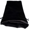 Vrecko na kocky FanRoll Dice Bag Velvet Black with Black Satin Large