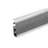 Podlahová lišta plastová -Prestige Cezar - V = 75 mm - Brushed Aluminium Matt - M201 Balenie: 1 kus