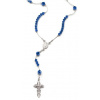 Ruženec postriebrený, náhrdelník