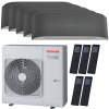 Klimatizácia Toshiba Haori multisplit 5x 2,5kW + vonkajšia 10kW