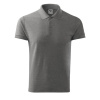 MALFINI Polokošile Cotton 212, krátký rukáv, pánská MAL-2121216 XL Melír šedá tmavá