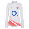 Umbro England Rugby Red Roses Warm Up Mid Layer Top 2023 Womens White/Coral 20 (3XL)