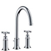 Axor Montreux - Trojotvorová umývadlová batéria, chróm 16513000