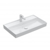 Villeroy & Boch Collaro - Umývadlo nábytkové 80x47 cm, bez prepadu, otvor na batériu, CeramicPlus, Stone White 4A3381RW