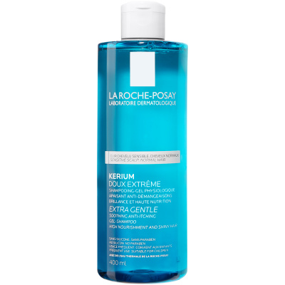 La Roche-Posay Kerium extrémne jemný fyziologický šampón na citlivú vlasovú pokožku, 400 ml