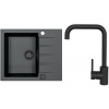 Set Alveus (dřez Cadit 10 Black Edition Black 91 + baterie OZ Černá matná) SETA23224