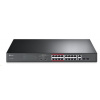 TP-Link CCTV switch TL-SL1218MP (16x100Mb/s, 2xGbE/2xSFP combo uplink, 16xPoE+, 250W)