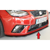 Rieger lipa pod predný nárazník pro Seat Ibiza KJ 5-dver., 01/17-, plast ABS lakovaný do čiernej lesklej farby